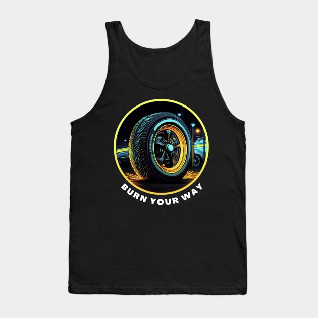 Sports Tire Tank Top by Wearable Works of Art